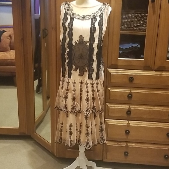 Age of Love Flapper Dress Great Gatsby - Picture 5 of 5